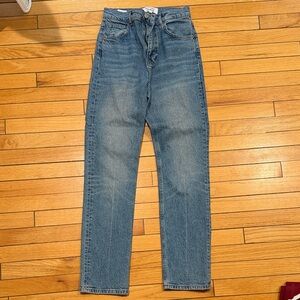 Reformation Blue Straight-Leg Jeans